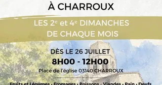 Marché alimentaire de Charroux