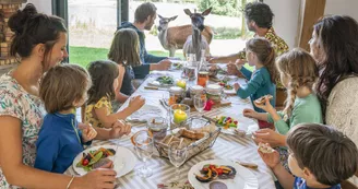 famille-repas-biche-insolite