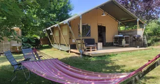 Tentes lodge au camping Domaine la Chabanne