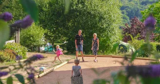 Tentes lodge au camping Domaine la Chabanne