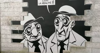 Mur peint "Réalité, Sortie de Secours" Mur peint "Réalité, Sortie de Secours"