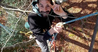 Accrobranche en terrain d'aventure - Grimpe d'arbres