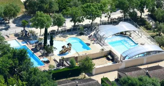 Aire camping-car au camping les Coudoulets