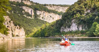 Canoë - Kayak de Vallon à St Martin d'Ardèche - 24 + 8 km / 2 jours avec La Vernède