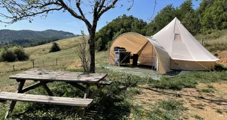 Tente tipi - Camping La Ferme de Simondon