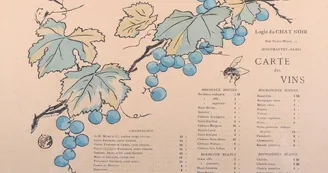 Carte des vins du cabaret du Chat Noir Carte des vins du cabaret du Chat Noir