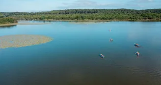 Vue-arienne-lac-soustons-evadsports Vue-arienne-lac-soustons-evadsports