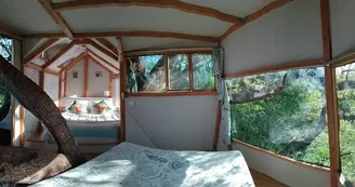 Chambre paysage La Cabane Insolite Chambre paysage La Cabane Insolite