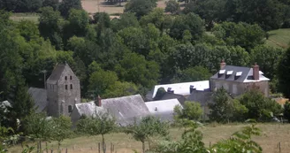 Le bourg de St-Pierre-sur-Erve depuis le site de la colline St-Sylvain