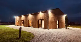salle de réception extérieur nuit